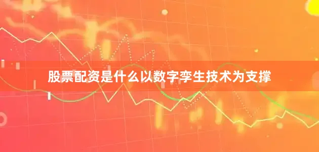 股票配资是什么以数字孪生技术为支撑